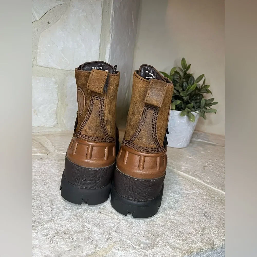 Polo Ralph Lauren Oslo High Waterproof Leather-Suede Boot 9.5